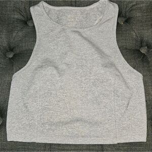 Heathered Gray Crop